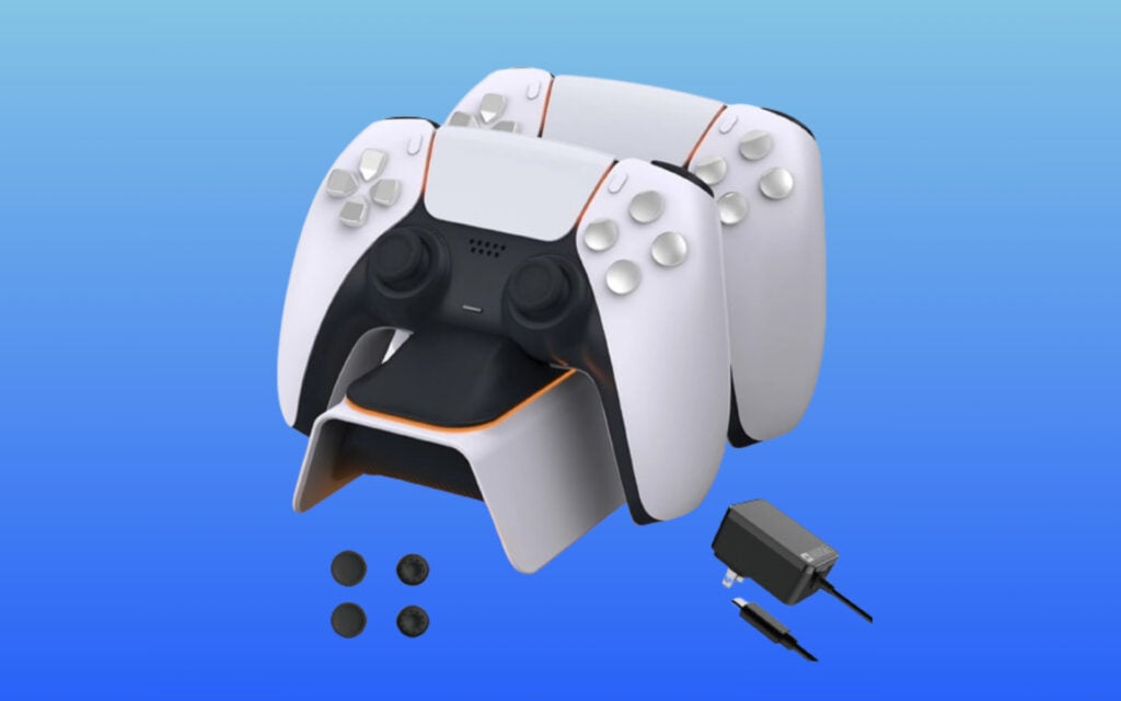 NexiGo PS5 Controller Charger with Thumb Grip Kit